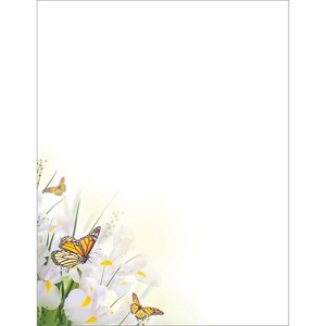 Great Papers Spring Blossom Butterfly Everyday Letterhead Multicolored 50 Sheets/Pack (2025004) - 1 of 4