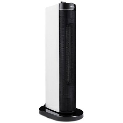 NewAir 1500W Electric Compact Portable Ceramic Tower Heater White/Black