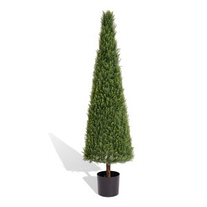 SKRAN Evergreen Outdoor Artificial Boxwood Topiary Tree Privacy Screen,Outdoor Decor,Decor Fake Tree,for Office,Patio,and Entryway. - 1 of 4
