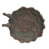 Flower Patina Metal Trinket Tray - Foreside Home & Garden - 3 of 4