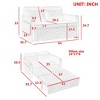 NicBex Modern Pull Out Sofa Bed Convertible Sleeper Sofa with Arm Pockets and 2 Pillows for Living Room, Gray - 2 of 4