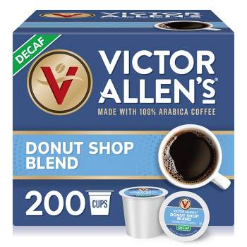 Victor Allen's Coffee Decaf Donut Shop Blend Single Serve Coffee Pods, 200 Ct