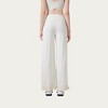 Anna-Kaci Active Women's High Waist Wide Leg Sweatpants with Ruffle Hem Detail - 2 of 4
