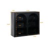 Modern Decorative Storage Cabinet, CENGHU 2-Door Wall Cabinet with Featuring 3-Tier Storage for  Entryway, Living Room, Bathroom, Dining Room - 4 of 4