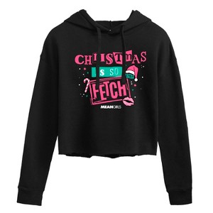 Women's - Mean Girls - Christmas Is So Fetch Cropped Graphic Hoodie - 1 of 3