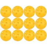 Juvale 12 Pack Baseball Training Balls for Indoor Outdoor, Plastic Sports Essentials, Yellow, 3 in