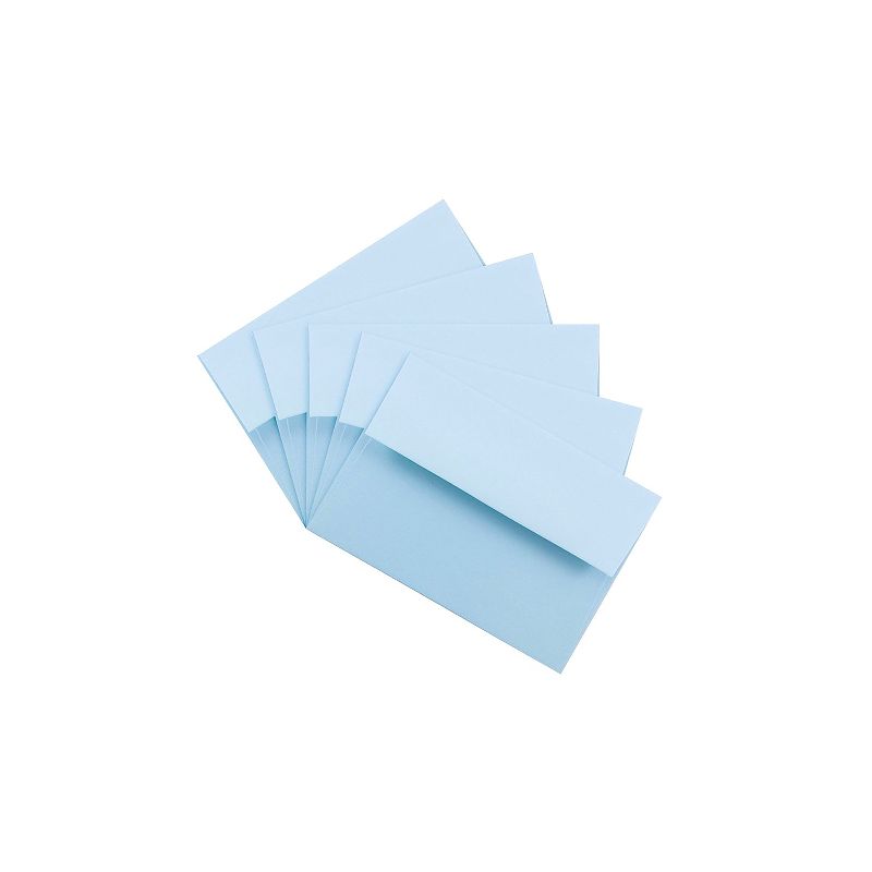 JAM Paper A2 Invitation Envelopes 4.375 x 5.75 Baby Blue 155624I, 3 of 5