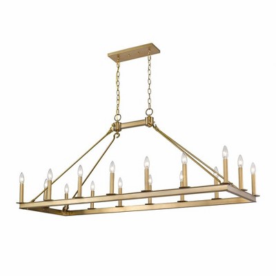Barclay 16-Light Matte Black Island/Billiard Light - 20" x 25.5" - Dimmable & Stylish