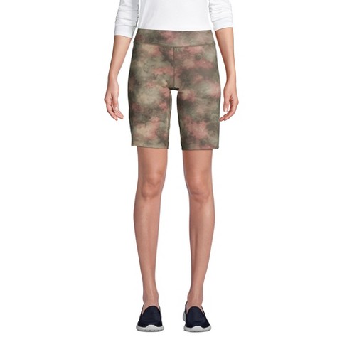 Lands' End Women's Active Relaxed Shorts - Large - Forest Moss Camo Tie Dye  : Target