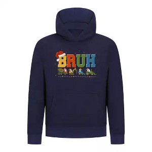 Everyday Kids Christmas Collection BRUH Construction Truck Boys Pullover Hoodie – Holiday Sweatshirt - 1 of 4