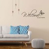 Unique Bargains Welcome Text Pattern Home Living Room Wall Stickers Removable Art Decals - 4 of 4