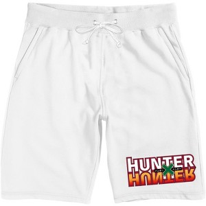 Hunter X Hunter Logo Men's White Sleep Pajama Shorts - 1 of 4