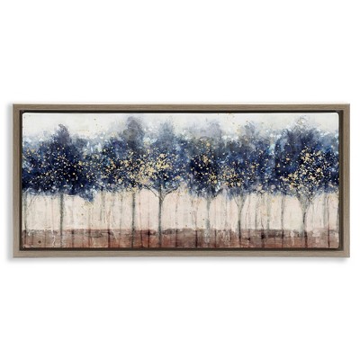 Stupell Industries Trees with Modern Splash, 25" x 11"