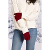 Hadley Wren Bailey Knit Gloves - Maroon - 3 of 4