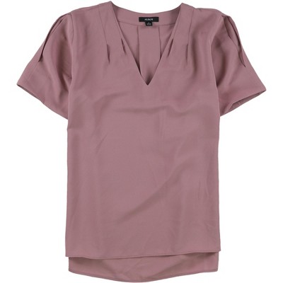 Alfani Womens Solid Pullover Blouse