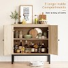 Jojoka Beige Sideboard Cabinet with Adjustable Shelves - 3 of 4