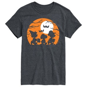 Men's - Peanuts - Trick Or Treat Silhouettes Short Sleeve Graphic T-Shirt - 1 of 4