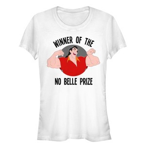Juniors Womens Beauty and the Beast Gaston No Belle Prize T-Shirt - 1 of 3