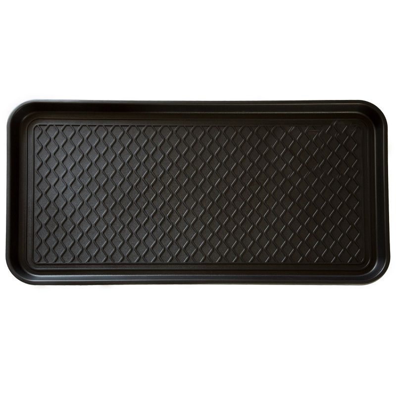 Fleming Supply All-Weather Boot Tray for Mudrooms, Porches, and Entryways - Black, 1 of 8
