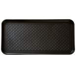 Fleming Supply All-Weather Boot Tray for Mudrooms, Porches, and Entryways - Black
