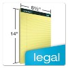 TOPS Docket Ruled Perforated Pads 8 1/2 x 14 Canary 50 Sheets Dozen 63580 - 2 of 4