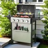 SEVOBAL Outdoor Grills, Griddles and Smokers 4 Burner Propane Gas Grill, BTU Outdoor BBQ with Foldable Side Tables, Black, 25.6"*17.7"*14.6" - 4 of 4