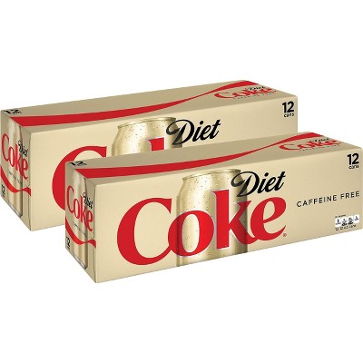 Diet Coke Caffeine Free Soda  - 12 Fl Oz Cola (Pack of 24)