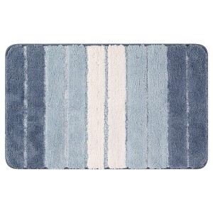 Unique Bargains Bathroom Non-Slip Water Absorbent Soft Shaggy Rubber Back Bath Rug - 1 of 4