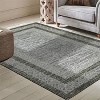 Modern Area Rug Washable Rug for Living Rooms,  Soft Non Shedding Faux Wool Floor Covering, Low Pile Thin Foldable Mat - 2 of 4