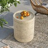 MOEPISY 14 inch outdoor decorative table, outdoor side table for patio use - 4 of 4