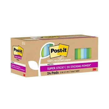 Post-it® Super Sticky Notes, 3 in x 3 in, Energy Boost Collection, 5  Pads/Pack