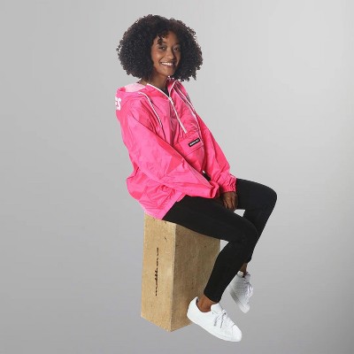 Members Only Women's Pink Looney Tunes Popover Windbreaker Jacket
