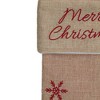 Northlight 19" Beige and Red Santa Claus Embroidered Christmas Stocking - 3 of 4