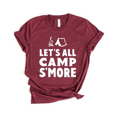 Simply Sage Market Women's Let's All Camp S'More Short Sleeve Graphic Tee