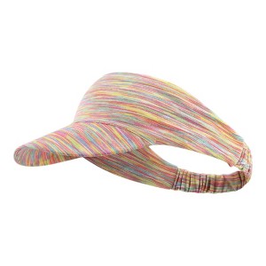 Anna-Kaci Stretchy UV Protection Sports Visor Hat Lightweight Rainbow Stripe Design for Hiking Beach Running Outdoor Travel - 1 of 4