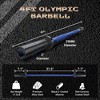 4FT Barbell Weight Bar, 500lbs Capacity Straight Weight Bar for Weightlifting and Power Lifting, Workout Barbell Fit 2'' Standard Weights - 2 of 4