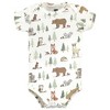 Hudson Baby Unisex Baby Cotton Bodysuits, Forest Animals 3-Pack - 4 of 4