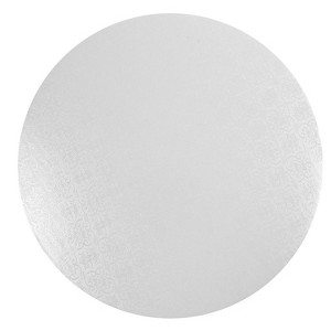 O'Creme Round White Cake Board, 9" x 1/4" High, Pack of 10 - 1 of 1