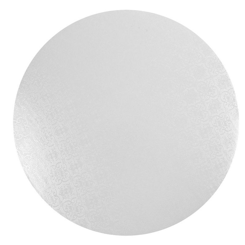 O'Creme Round White Cake Board, 10" x 1/4" High, Pack of 10, 1 of 2