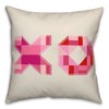 Creative Products XOXO Quilt I 18 x 18 Spun Poly Pillow - 2 of 3