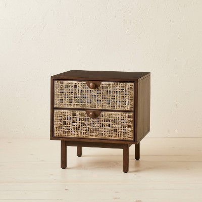 Palermo Nightstand Daisy Webbing Brown - Opalhouse™ designed with Jungalow™