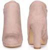 Perphy Women's Platform Round Toe Chunky High Heels Ankle Boots - 2 of 4