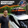 Mockins 64"x39"x6" Extendable Roof Cargo Basket with 20 Cubic Feet Waterproof Roof Cargo Bag, Lock, Straps and Carry Bag - 4 of 4