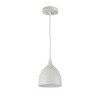 Chloe Lighting Walter Industrial-Style 1 Light Matt White Ceiling Pendant 7" Wide - 2 of 3