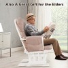 Infans Glider and Ottoman Cushion Set Wood Baby Nursery Rocking Chair Pink - 4 of 4