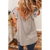 Coolmee Women's Boho Floral Summer Shirts Layered Ruffle Cap Sleeve Square Neck  Blouse Casual Tops - 4 of 4