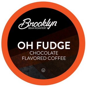 Brooklyn Bean Roastery Flavored Med Roast Coffee Pods,2.0 Keurig,Oh Fudge, 40 Ct - 1 of 4