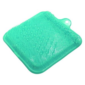 Unique Bargains Shower Foot Clean Massager Scrubber Foot Massager Scrubber with Suction Cups 9.25"x9.25" - 1 of 4