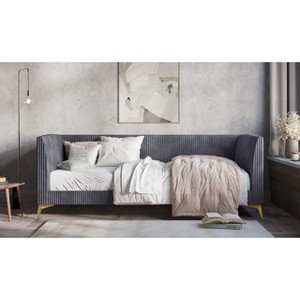 Home Design Elsie Corduroy Upholstered Daybed, Twin - 1 of 3