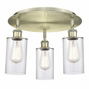 Clymer - 3 Light Flush Mount In Art Deco Style-9.38 Inches Tall and 15.63 Inches Wide - 1 of 1